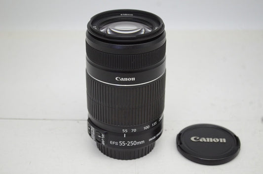 美品 Canon キヤノン EF-S 55-250mm F4-5.6 IS II APS-C ズームレンズ 250927m