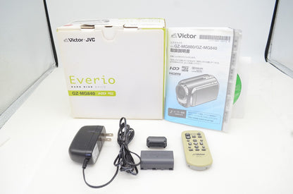 美品 JVC ケンウッド Everio GZ-MG840 デジタルビデオカメラ レッド 元箱付 251202j