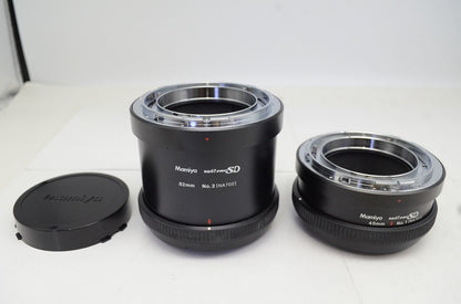 良品 Mamiya ExtensionTube Set No.1 45mm No.2 82mm RB67用 エクステンションチューブ NA701 NA702 中判 250930f