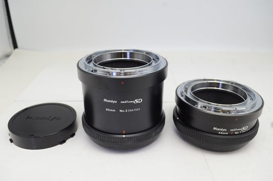 良品 Mamiya ExtensionTube Set No.1 45mm No.2 82mm RB67用 エクステンションチューブ NA701 NA702 中判 250930f