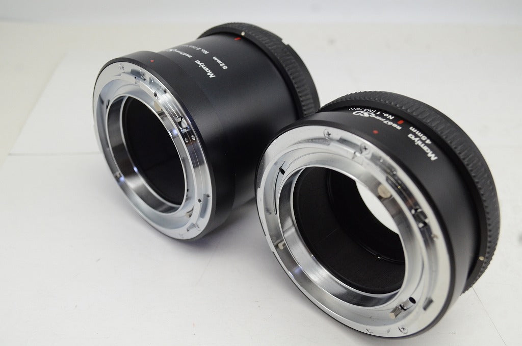 良品 Mamiya ExtensionTube Set No.1 45mm No.2 82mm RB67用 エクステンションチューブ NA701 NA702 中判 250930f