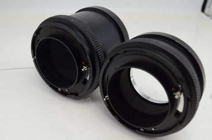良品 Mamiya ExtensionTube Set No.1 45mm No.2 82mm RB67用 エクステンションチューブ NA701 NA702 中判 250930f