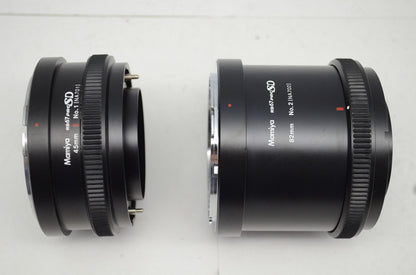 良品 Mamiya ExtensionTube Set No.1 45mm No.2 82mm RB67用 エクステンションチューブ NA701 NA702 中判 250930f