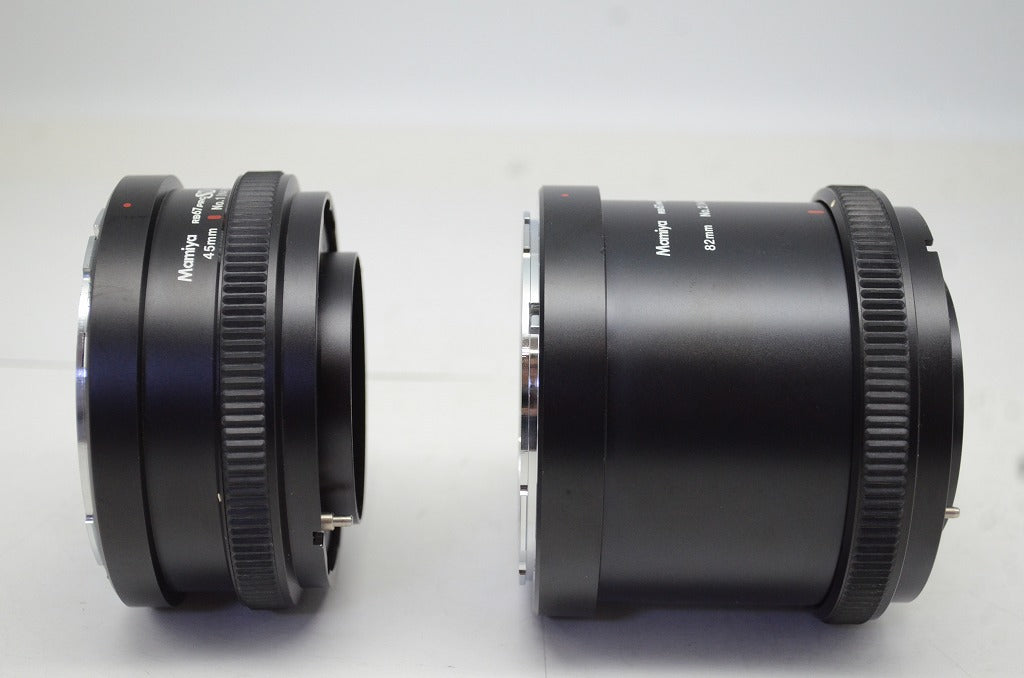 良品 Mamiya ExtensionTube Set No.1 45mm No.2 82mm RB67用 エクステンションチューブ NA701 NA702 中判 250930f