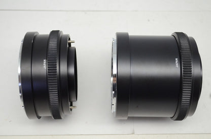 良品 Mamiya ExtensionTube Set No.1 45mm No.2 82mm RB67用 エクステンションチューブ NA701 NA702 中判 250930f