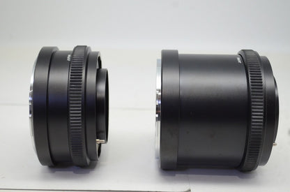 良品 Mamiya ExtensionTube Set No.1 45mm No.2 82mm RB67用 エクステンションチューブ NA701 NA702 中判 250930f