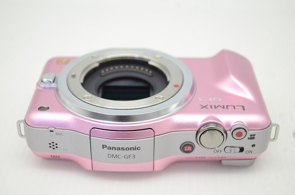 美品 Panasonic パナソニック LUMIX DMC-GF3 ボディ ミラーレス一眼カメラ フェアリーピンク 元箱付 251202c