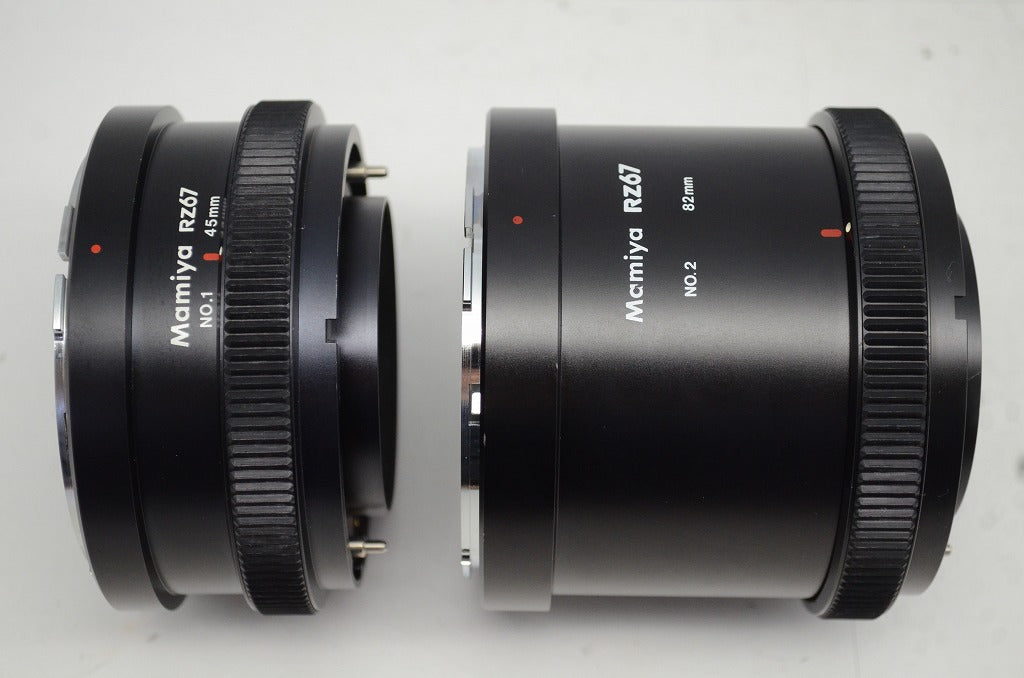 Mamiya マミヤ RZ67 EXTENSION TUBE No.1 45mm No.2 82mm エクステンションチューブ 中判 250930h