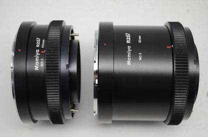 Mamiya マミヤ RZ67 EXTENSION TUBE No.1 45mm No.2 82mm エクステンションチューブ 中判 250930h