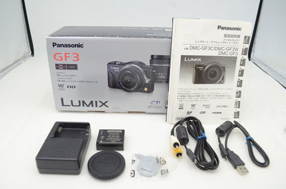 美品 Panasonic パナソニック LUMIX DMC-GF3 ボディ ミラーレス一眼カメラ フェアリーピンク 元箱付 251202c