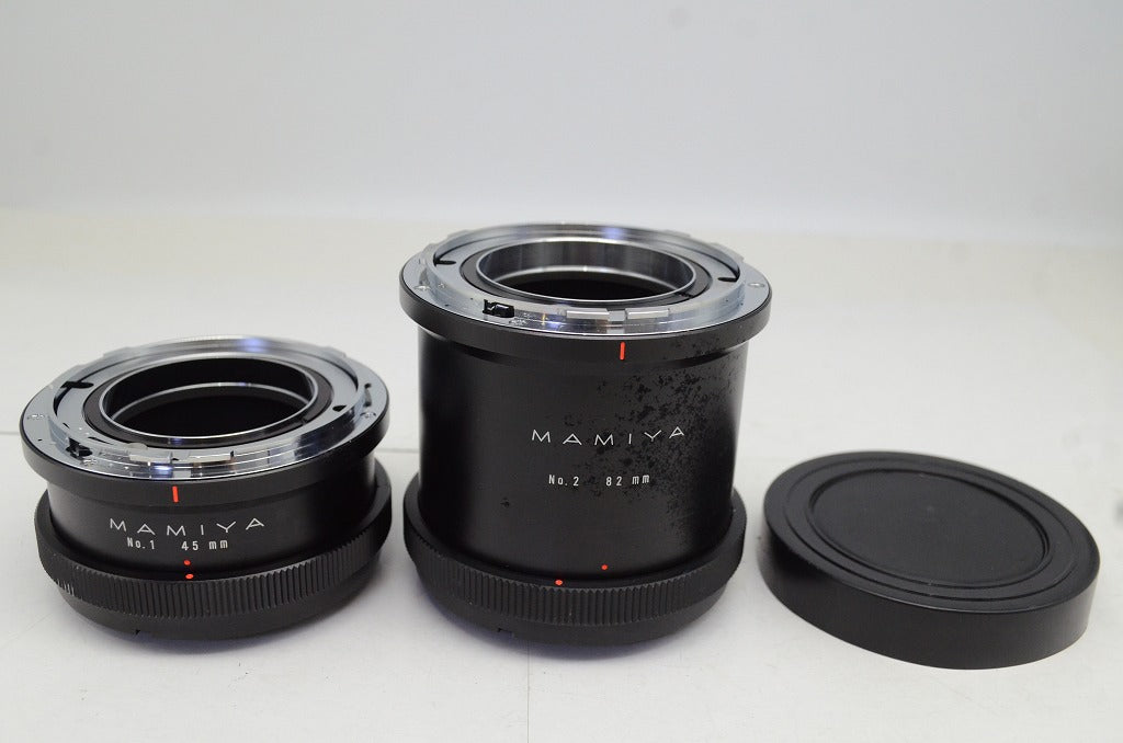 良品 Mamiya マミヤ ExtensionTube Set No.1 45mm No.2 82mm RB67用 エクステンションチューブ 中判 250930ga