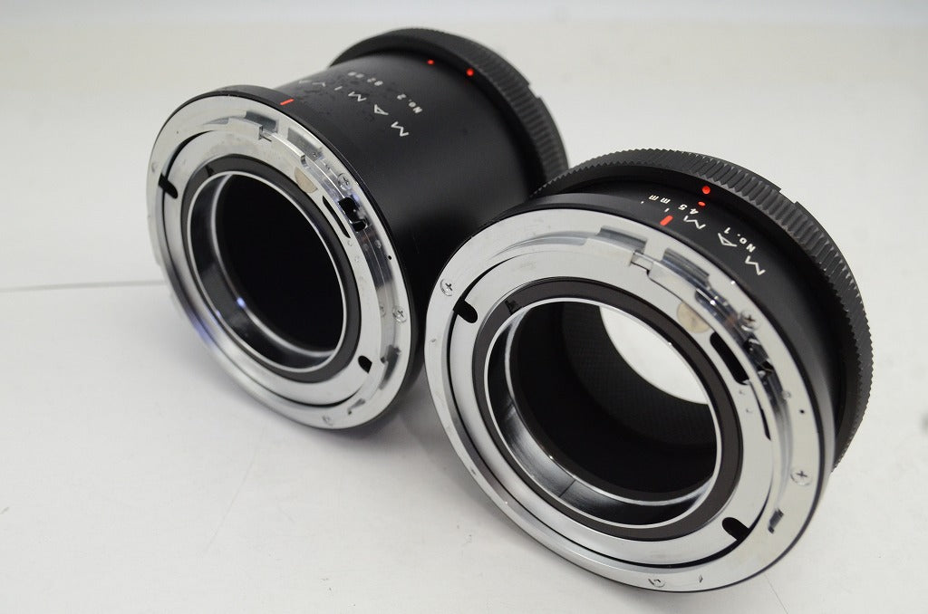 良品 Mamiya マミヤ ExtensionTube Set No.1 45mm No.2 82mm RB67用 エクステンションチューブ 中判 250930ga
