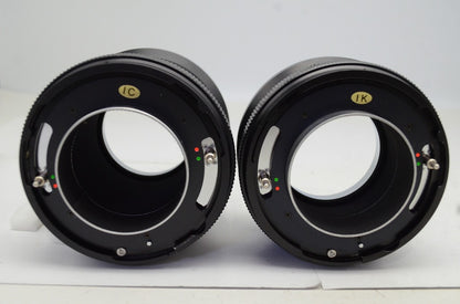 良品 Mamiya マミヤ ExtensionTube Set No.1 45mm No.2 82mm RB67用 エクステンションチューブ 中判 250930ga