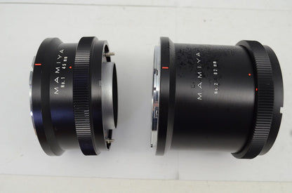 良品 Mamiya マミヤ ExtensionTube Set No.1 45mm No.2 82mm RB67用 エクステンションチューブ 中判 250930ga
