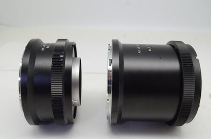 良品 Mamiya マミヤ ExtensionTube Set No.1 45mm No.2 82mm RB67用 エクステンションチューブ 中判 250930ga
