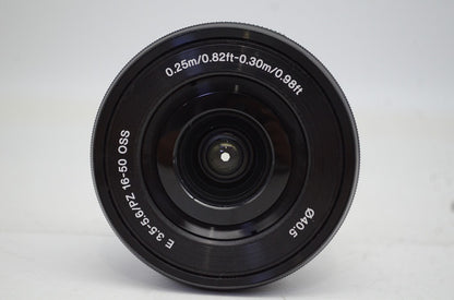 良品 SONY ソニー E PZ 16-50mm F3.5-5.6 OSS SELP1650 Eマウント APS-C ブラック ズームレンズ 250927ag
