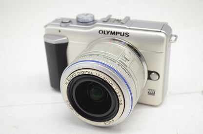 良品 OLYMPUS オリンパス PEN Lite E-PL1 + M.ZUIKO DIGITAL 14-42mm レンズキット ミラーレス 元箱付 251009d