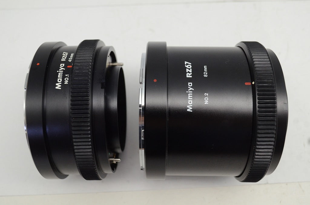 Mamiya マミヤ RZ67 EXTENSION TUBE No.1 45mm No.2 82mm エクステンションチューブ 中判 250930i