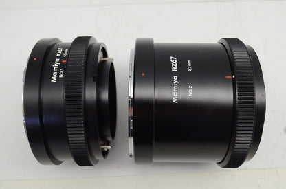 Mamiya マミヤ RZ67 EXTENSION TUBE No.1 45mm No.2 82mm エクステンションチューブ 中判 250930i