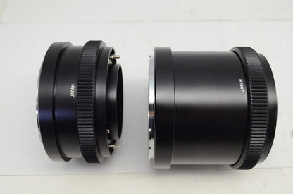 Mamiya マミヤ RZ67 EXTENSION TUBE No.1 45mm No.2 82mm エクステンションチューブ 中判 250930i