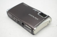 良品 Nikon ニコン COOLPIX S52c コンパクトデジタルカメラ プリッシュブラック 元箱付 250410f