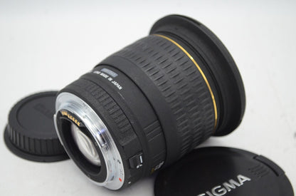 訳あり品 SIGMA 20mm F1.8 EX DG ASPHERICAL RF Canon EFマウント 単焦点レンズ フード付 250410j