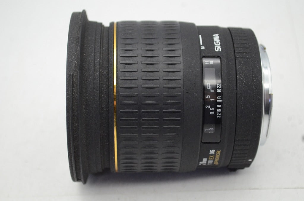 訳あり品 SIGMA 20mm F1.8 EX DG ASPHERICAL RF Canon EFマウント 単焦点レンズ フード付 250410j
