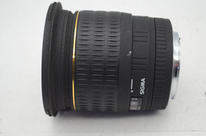 訳あり品 SIGMA 20mm F1.8 EX DG ASPHERICAL RF Canon EFマウント 単焦点レンズ フード付 250410j