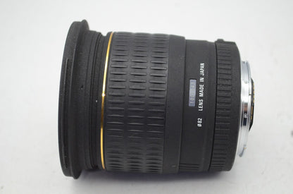 訳あり品 SIGMA 20mm F1.8 EX DG ASPHERICAL RF Canon EFマウント 単焦点レンズ フード付 250410j