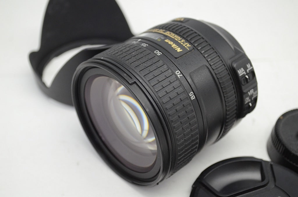 Nikon ニコン AF-S NIKKOR 24-85mm F3.5-4.5G ED VR ズームレンズ フード付 250929i
