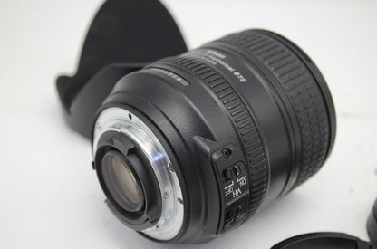 Nikon ニコン AF-S NIKKOR 24-85mm F3.5-4.5G ED VR ズームレンズ フード付 250929i