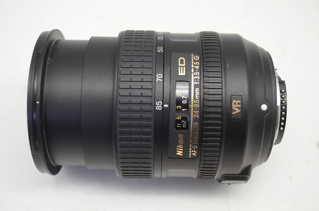 Nikon ニコン AF-S NIKKOR 24-85mm F3.5-4.5G ED VR ズームレンズ フード付 250929i