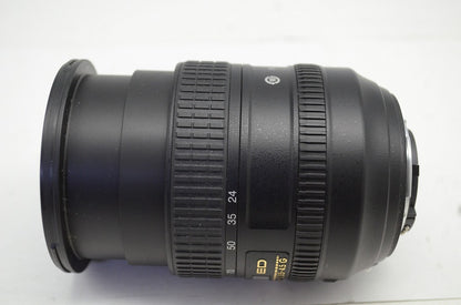 Nikon ニコン AF-S NIKKOR 24-85mm F3.5-4.5G ED VR ズームレンズ フード付 250929i
