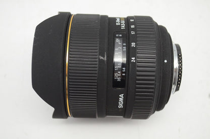 訳あり品 SIGMA シグマ 12-24mm F4.5-5.6D EX DG HSM Nikon ニコン Fマウント ズームレンズ 250930r