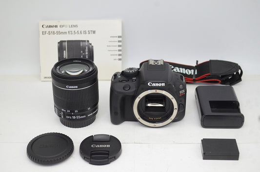美品 Canon キヤノン EOS Kiss X7 + EF-S 18-55 IS STM レンズキット デジタル一眼レフカメラ 250926k