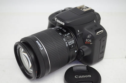 美品 Canon キヤノン EOS Kiss X7 + EF-S 18-55 IS STM レンズキット デジタル一眼レフカメラ 250926k