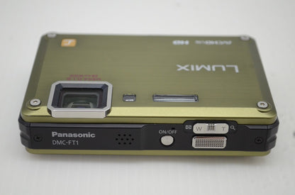 美品 Panasonic パナソニック LUMIX DMC-FT1 コンパクトデジタルカメラ グリーン 元箱付 251204v