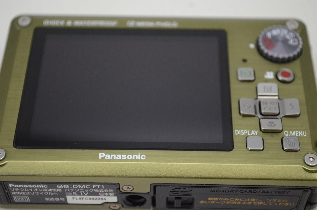 美品 Panasonic パナソニック LUMIX DMC-FT1 コンパクトデジタルカメラ グリーン 元箱付 251204v