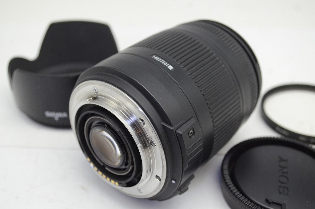 SIGMA シグマ 18-250mm F3.5-6.3 DC MACRO HSM SONY ソニー MINOLTA αマウント ズームレンズ フード付 250930aa