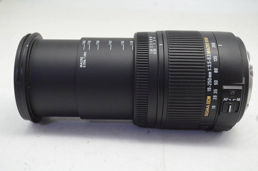 SIGMA シグマ 18-250mm F3.5-6.3 DC MACRO HSM SONY ソニー MINOLTA αマウント ズームレンズ フード付 250930aa