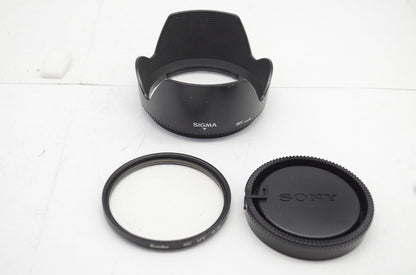 SIGMA シグマ 18-250mm F3.5-6.3 DC MACRO HSM SONY ソニー MINOLTA αマウント ズームレンズ フード付 250930aa
