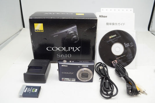 Nikon ニコン COOLPIX S610 コンパクトデジタルカメラ ブラック 元箱付 250930aq