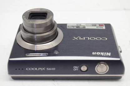 Nikon ニコン COOLPIX S610 コンパクトデジタルカメラ ブラック 元箱付 250930aq