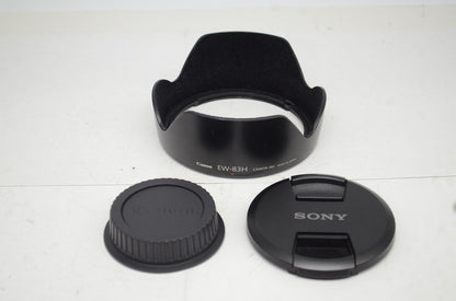 良品 Canon キヤノン EF 24-105mm F4L IS USM フルサイズ ズームレンズ フード付 251002y