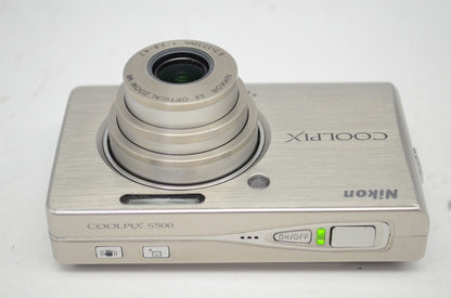 良品 Nikon ニコン COOLPIX S500 コンパクトデジタルカメラ シルバー 251002d