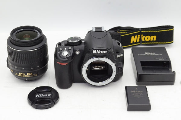 美品 Nikon ニコン D3100 ボディ + AF-S DX 18-55mm VR レンズキット デジタル一眼レフカメラ 240826i