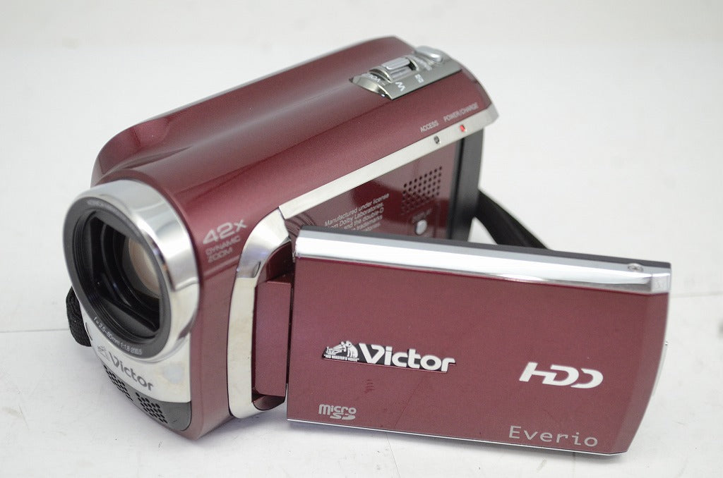 良品 JVC ケンウッド Everio GZ-MG840 デジタルビデオカメラ ルージュレッド 250929c