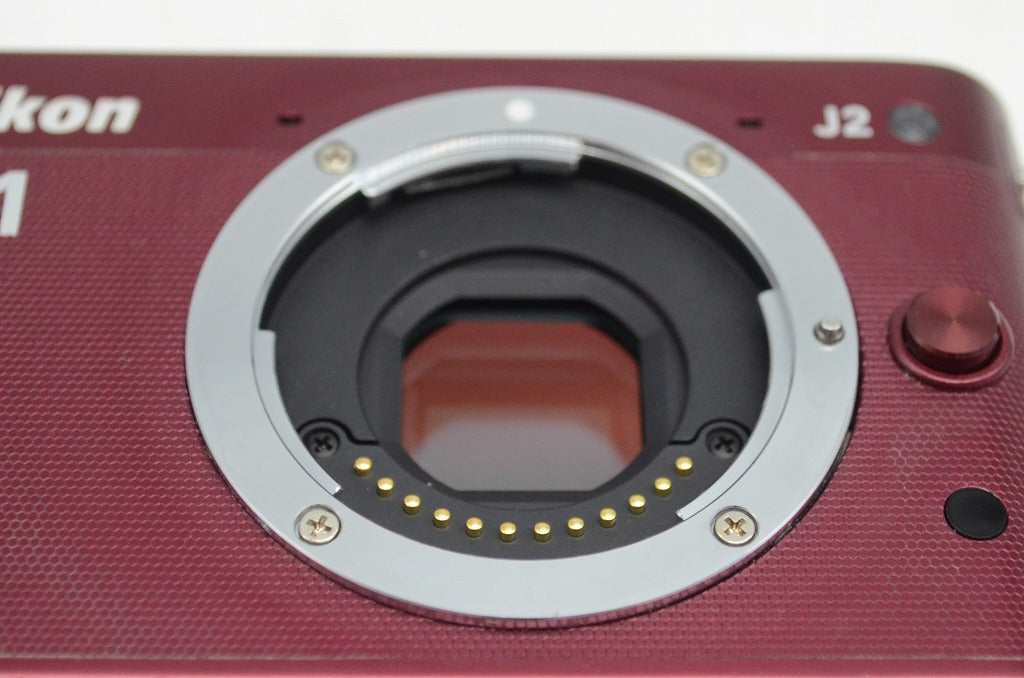 ジャンク品 Nikon ニコン 1 J2 ボディ ミラーレス一眼カメラ レッド 250930v