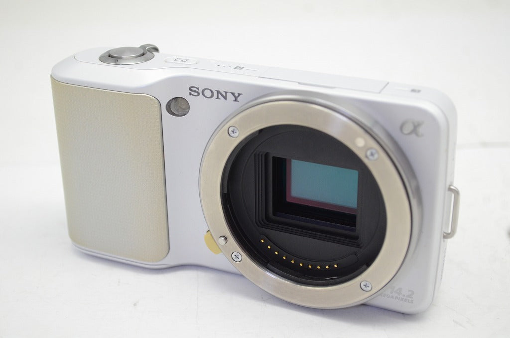 良品 SONY ソニー NEX-3 ボディ ミラーレス一眼カメラ ホワイト 元箱付 251003a