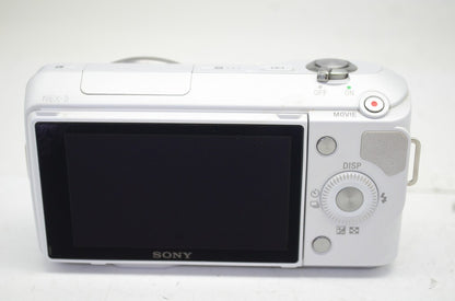 良品 SONY ソニー NEX-3 ボディ ミラーレス一眼カメラ ホワイト 元箱付 251003a